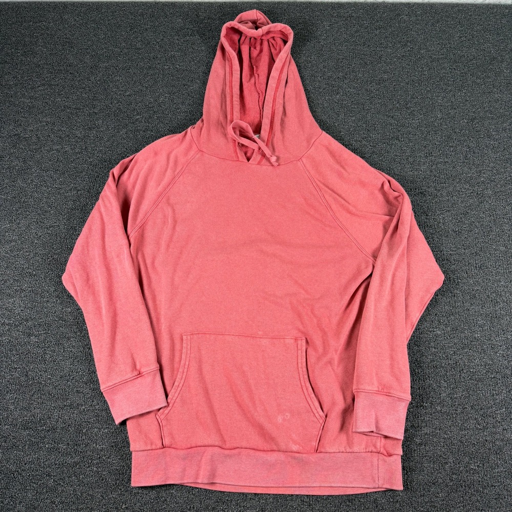 American Eagle Hoodie Mens Medium Raglan Pink Pullover EUC